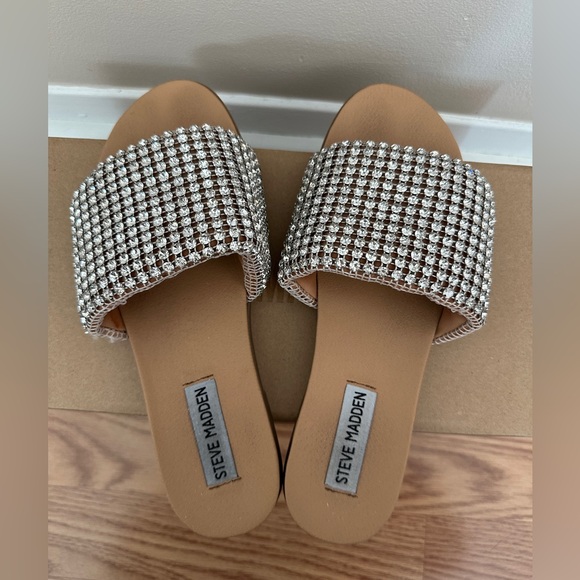 Steve Madden Rhinestone Sandals - Picture 7 of 8